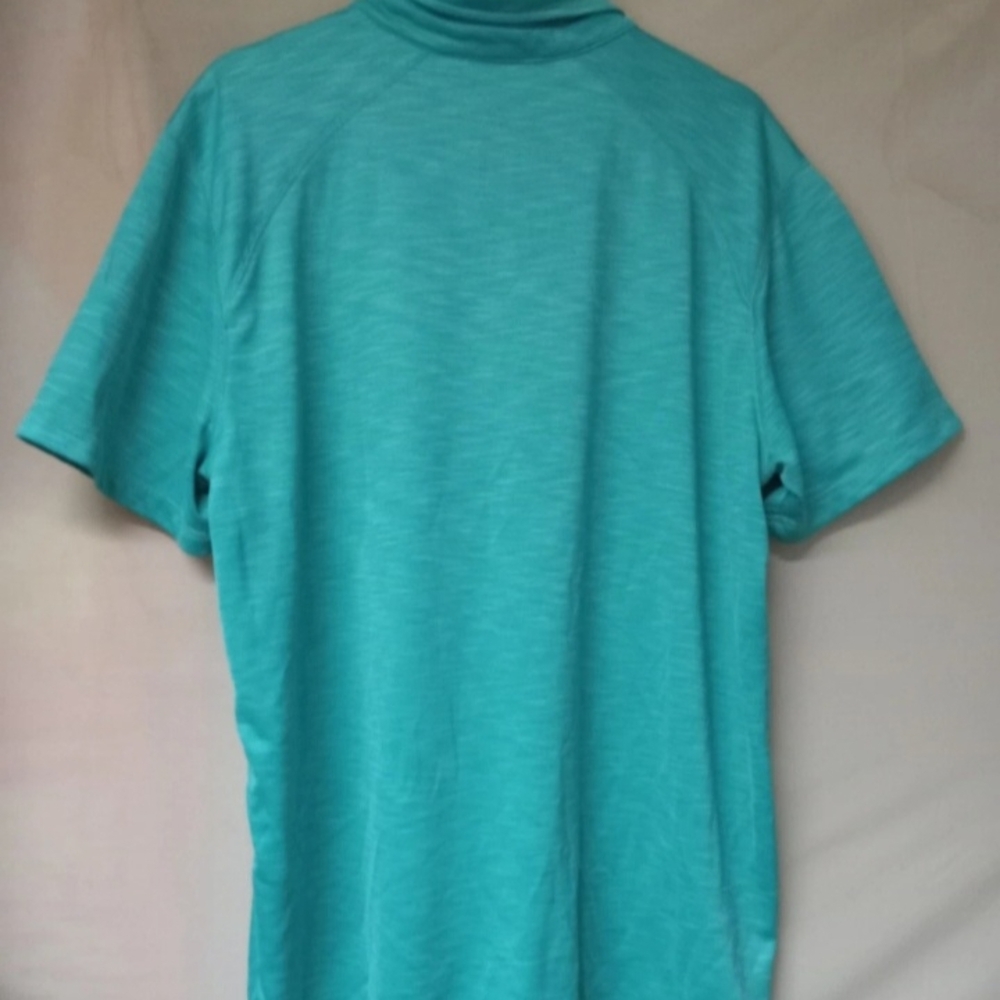 Hurley Men's Aqua Polo Shirt - Picture 2 of 3